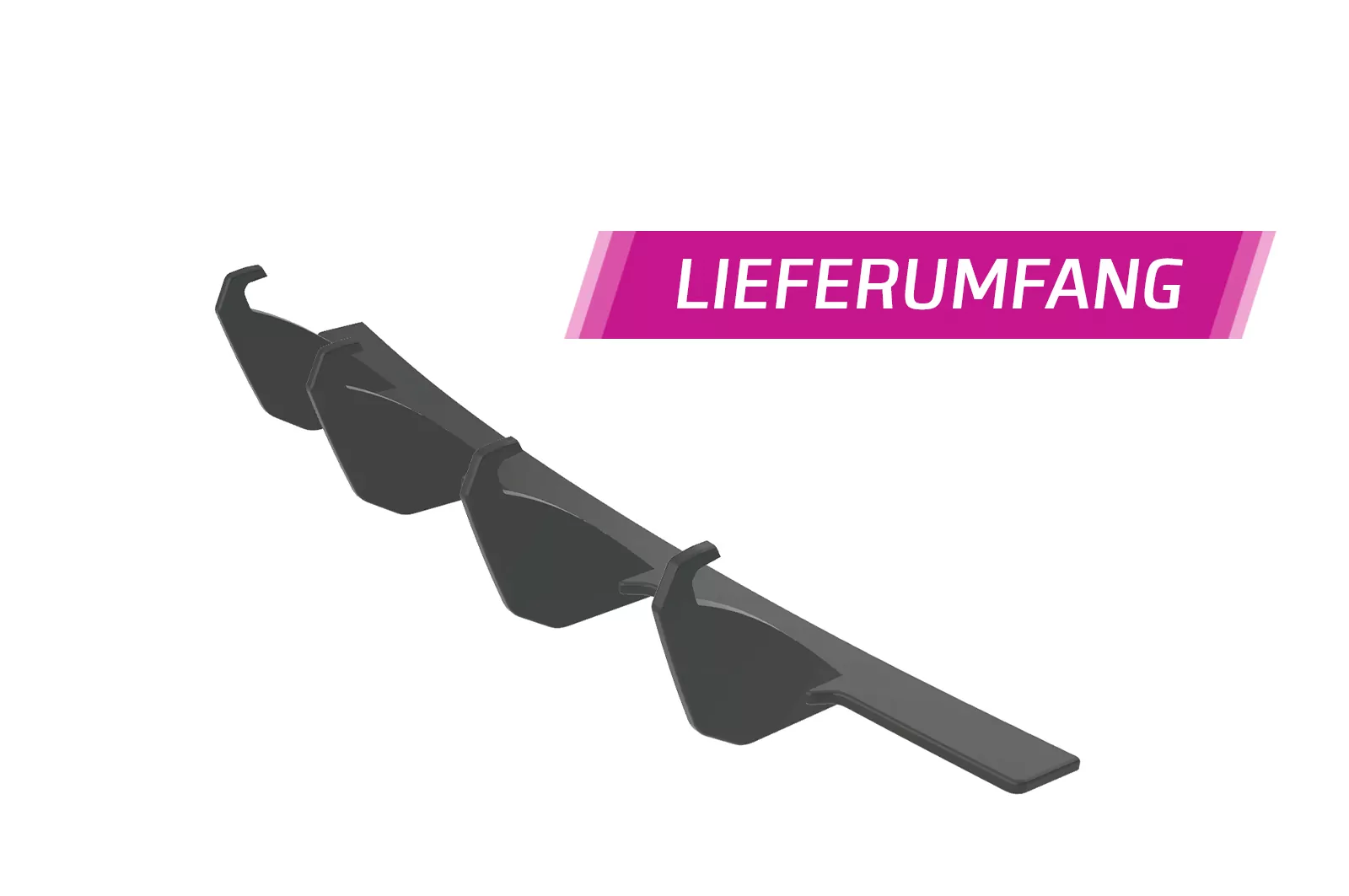 Racing Diffusor / Heckansatz für VW Golf 6 (Typ 1K) GTI HA335