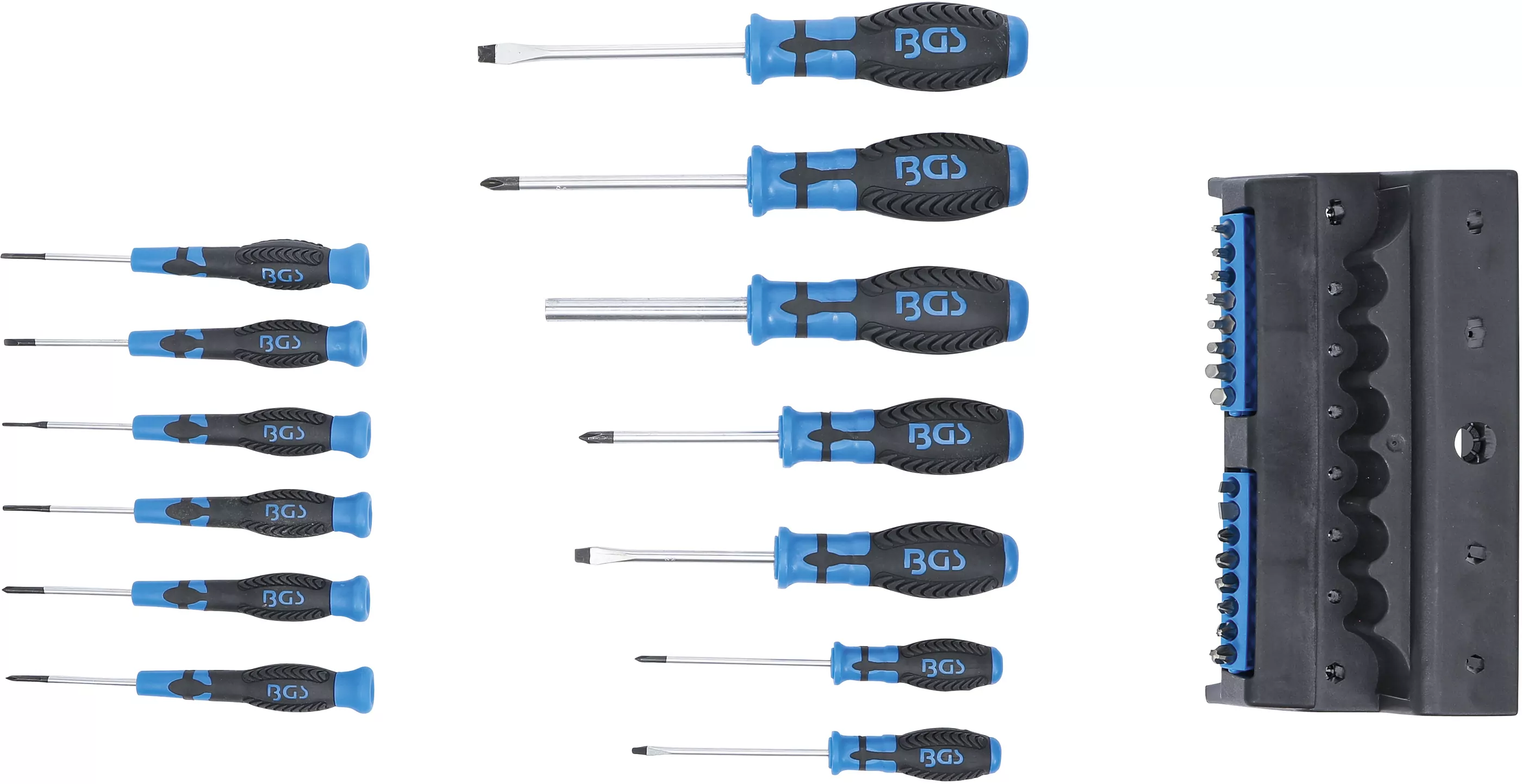 Schraubendreher-Satz | mit Bits-Sortiment | im Kunststoffständer | 29-tlg.