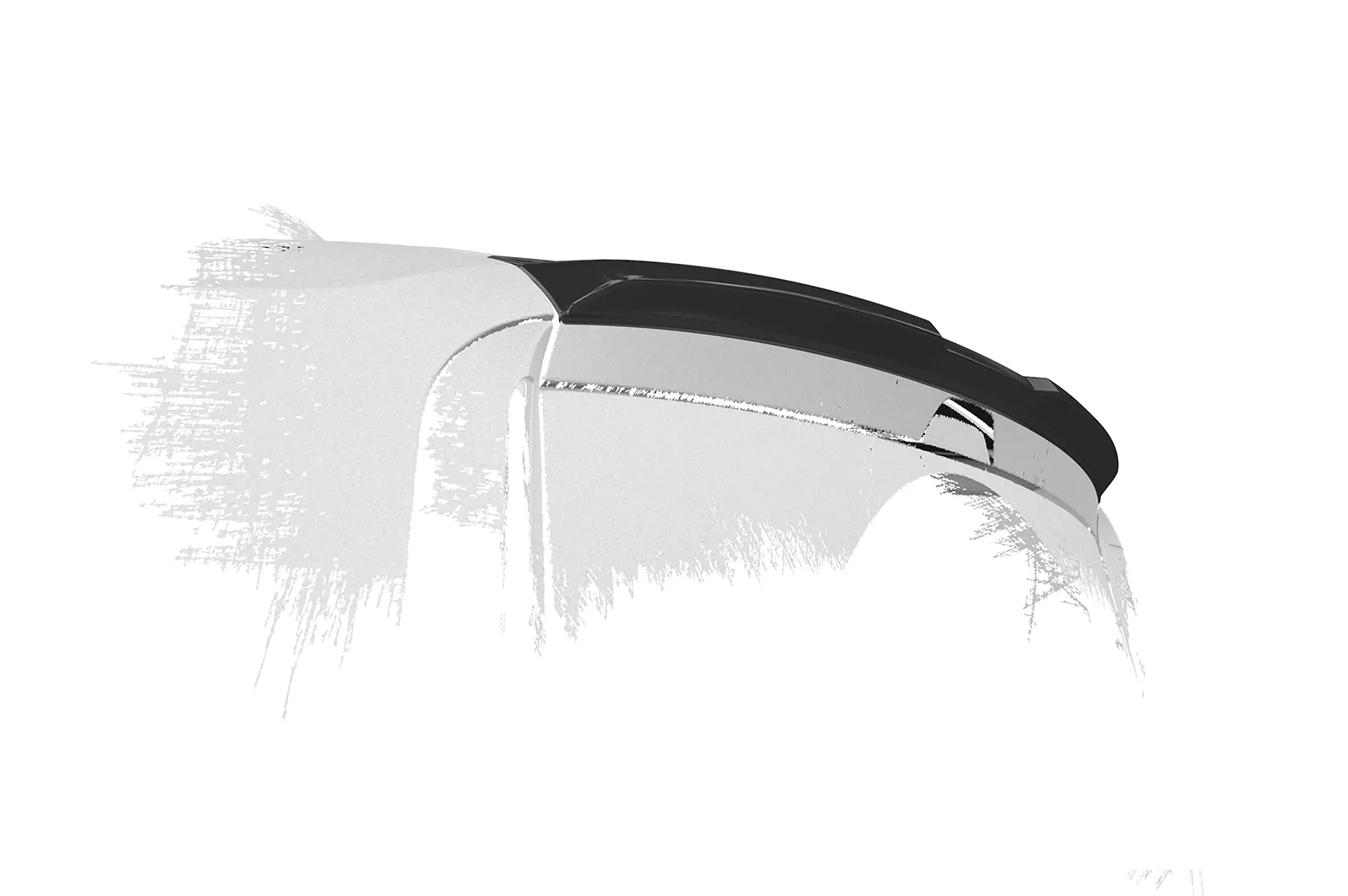 Heckflügel mit ABE für VW Caddy 5 (Typ SB) HF074 Schwarz Strukturiert