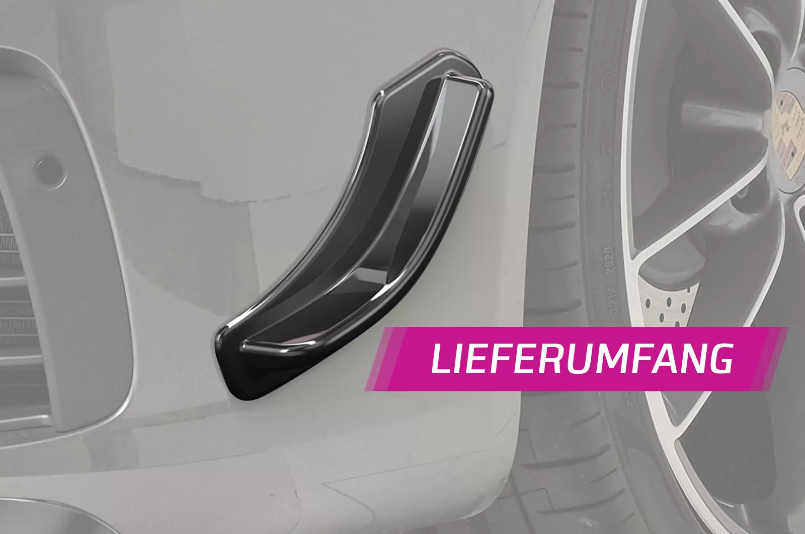 Performance Flaps für Porsche 911 / 992/991/997/996, Boxster 981, Cayman 981C FP015-C Carbon Look Hochglanz