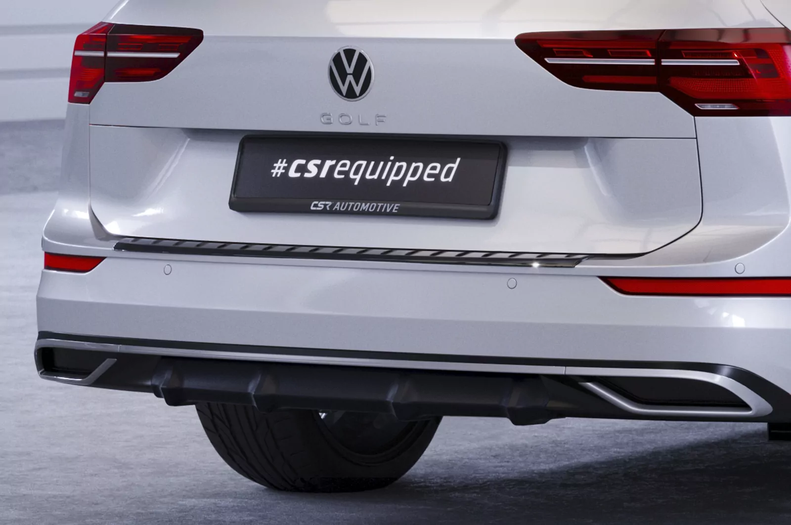 Heckansatz für VW Golf 8 (Typ CD) HA370 Schwarz Strukturiert