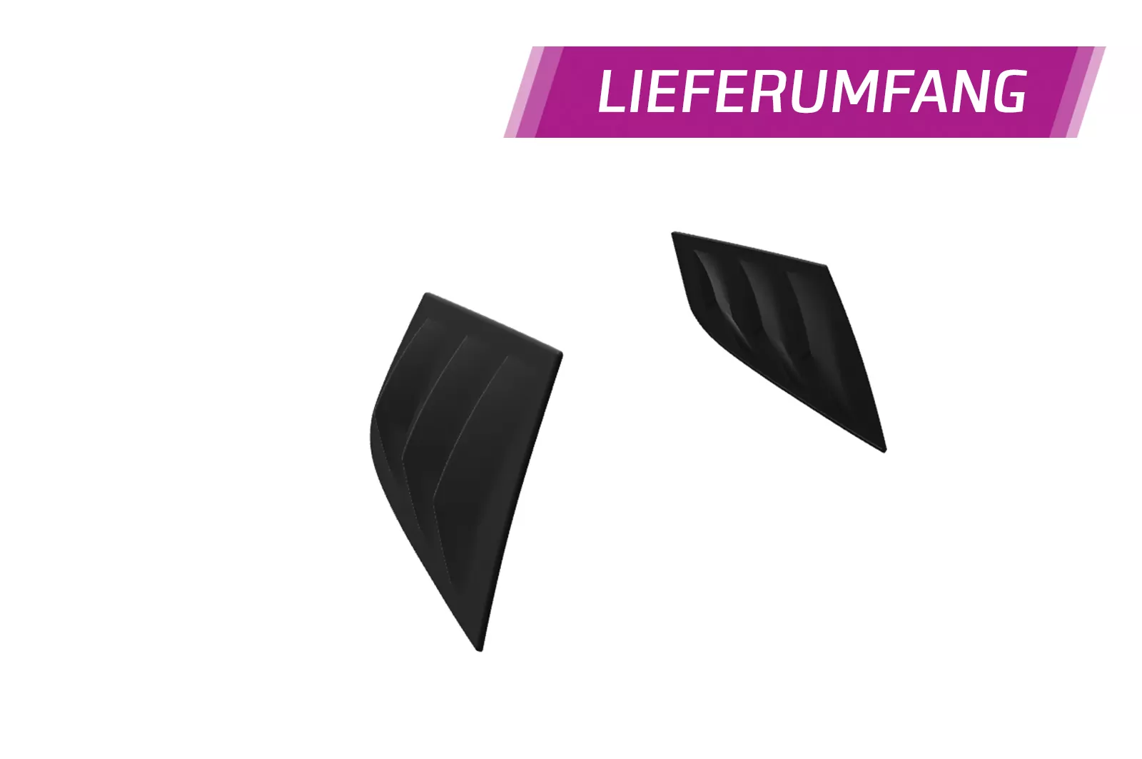 Seitenscheibenblenden für Kia Stinger GT SSB008 Schwarz Strukturiert