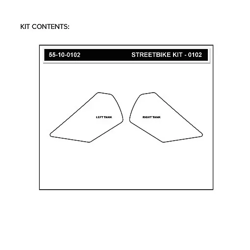 Stompgrip Traction Pad Volcano für KTM 1290 Super Duke R 14-19 Klar