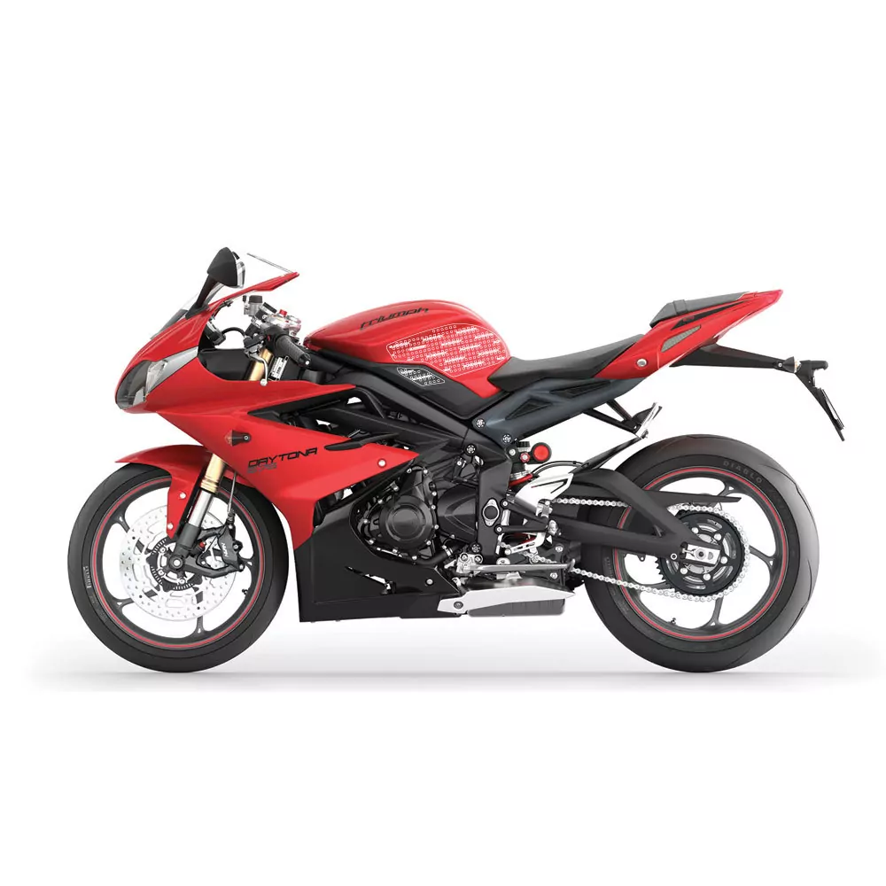 Stompgrip Traction Pad Volcano für Triumph Daytona 675 13-18 Hybrid