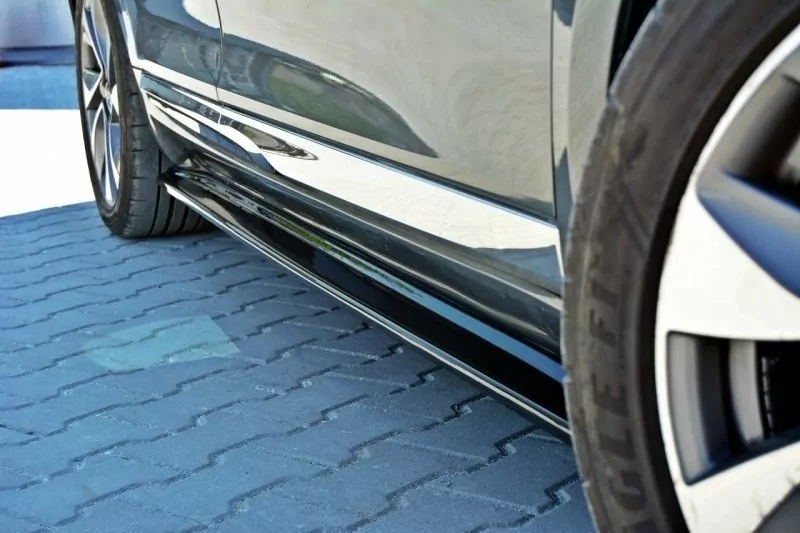 Seitenschweller Ansatz Passend Für Passend Für CITROEN DS5 FL, Vor FL Schwarz Hochglanz Schwarz Hochglanz