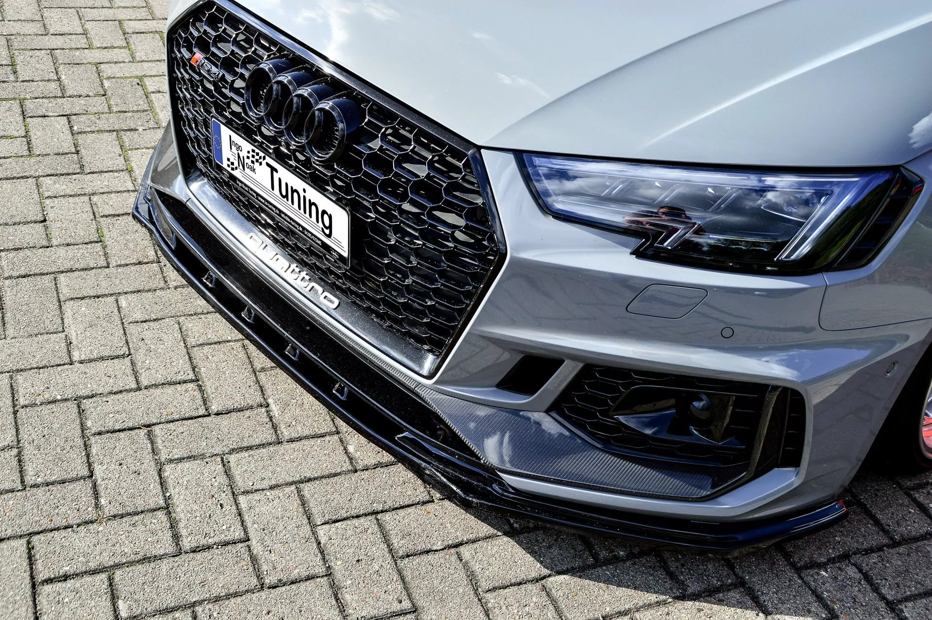 Cup Frontspoilerlippe für Audi RS4 B9 Bj. 2015-2020
