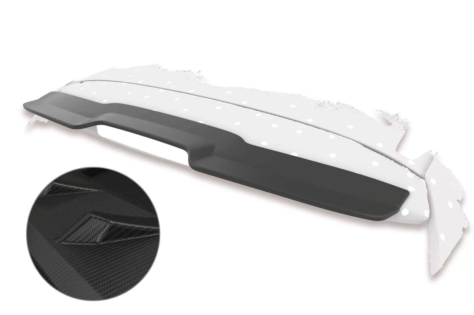 Heckflügel mit ABE für Renault Megane III Grandtour HF687-M Carbon Look (matt)