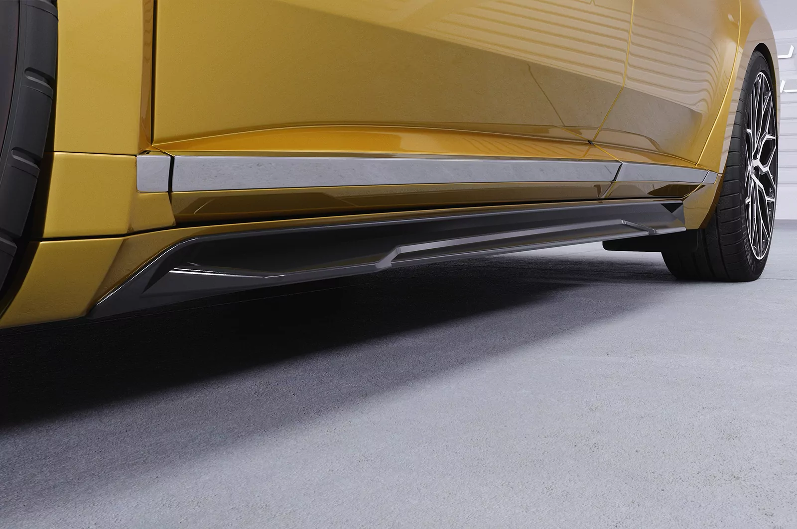 Seitenschweller für VW Arteon (Typ 3H) SS535 Schwarz Strukturiert