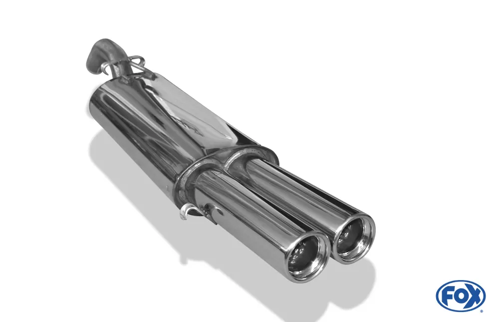 VW Golf II Typ 19E  Endschalldämpfer  - 2x76 Typ 13