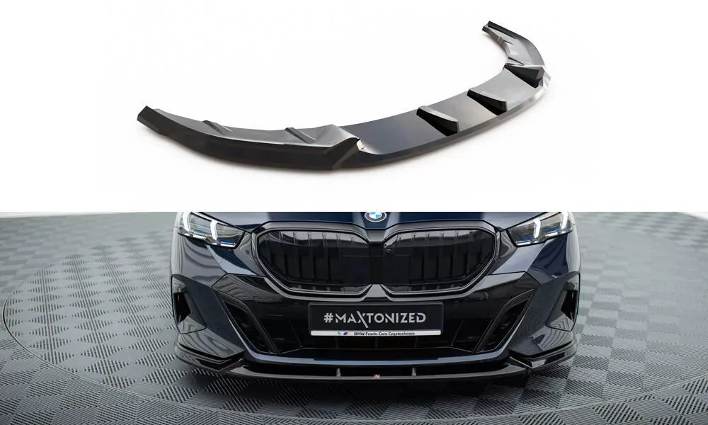 Front Ansatz V.1 Für BMW 5er / I5 M-Paket G60 Schwarz Hochglanz