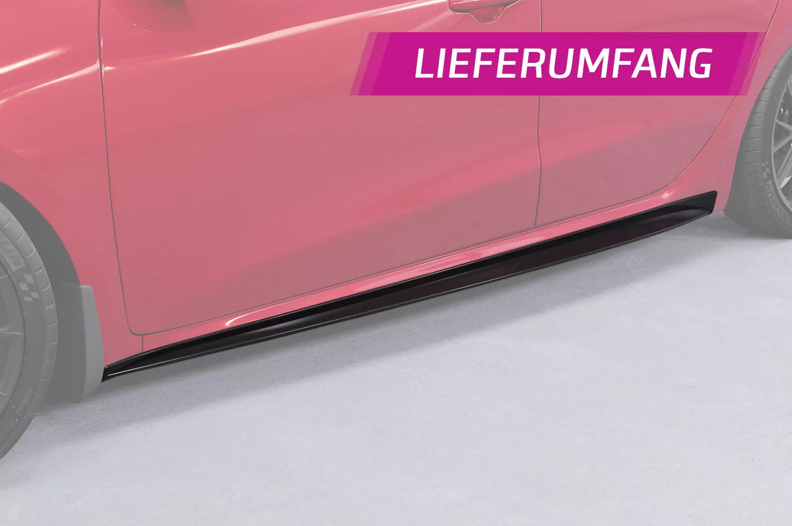 Seitenschweller für Kia Ceed / Pro Ceed (JD) GT SS576 Schwarz Strukturiert