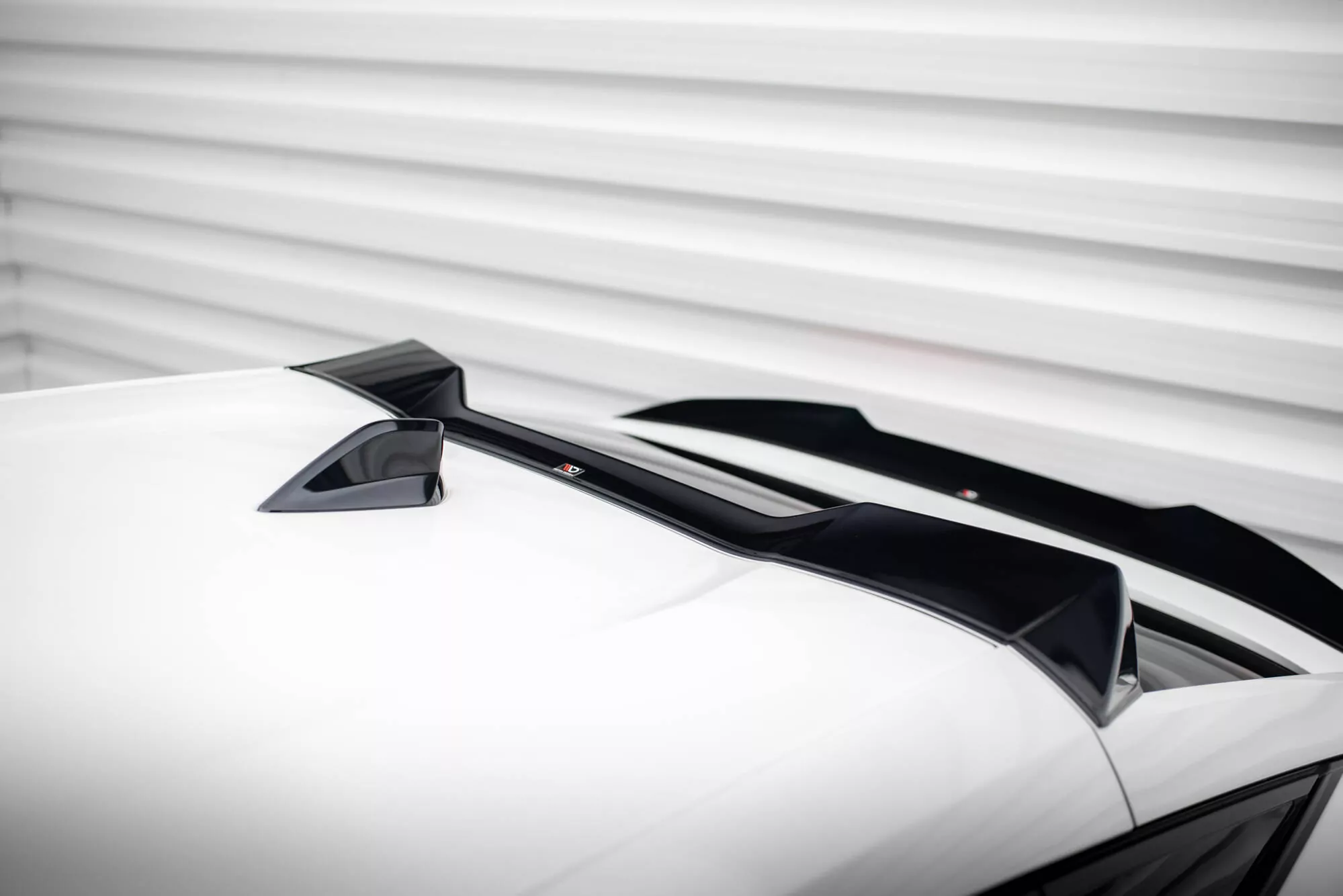 HĂ¶her Spoiler CAP Für 3D Peugeot 408 Mk1 Schwarz Hochglanz