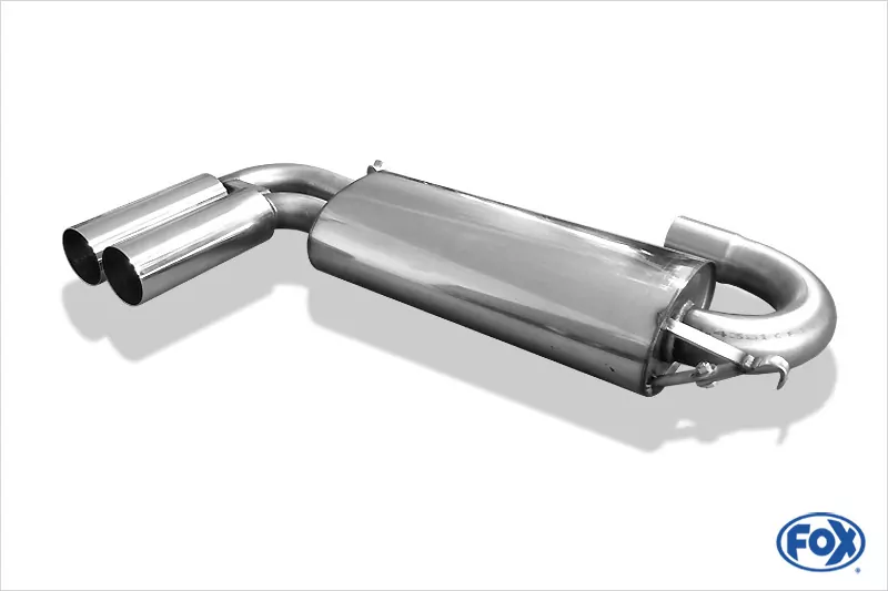 Audi 80/90 Typ 89 quattro  Endschalldämpfer quer - 2x76 Typ 10