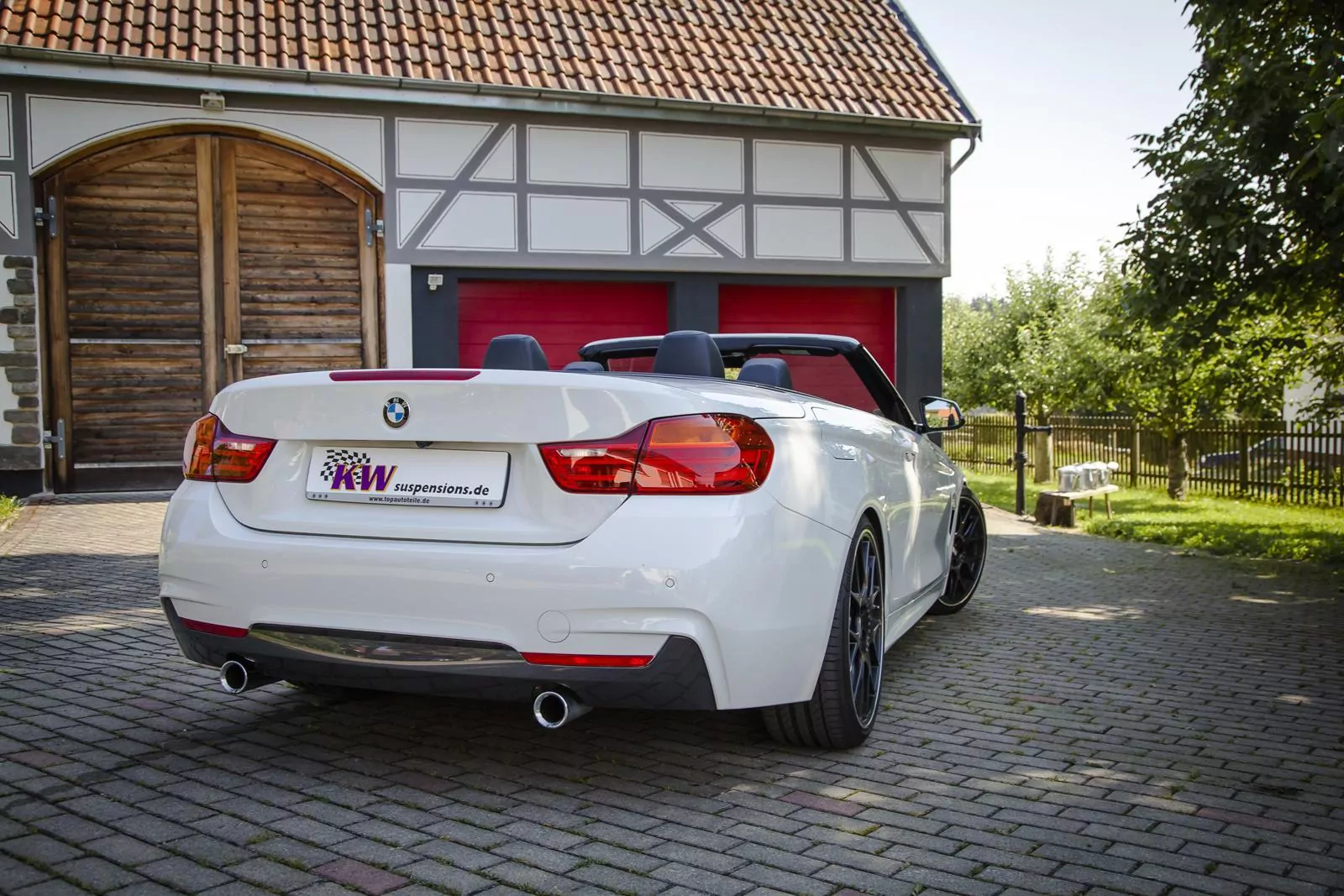 KW Gewindefahrwerk V1 inox (inkl. Stilllegung f. elektr. Dämpfer) BMW 4er Cabriolet (F33, F83) 3C, M3 Allrad 10/2013-