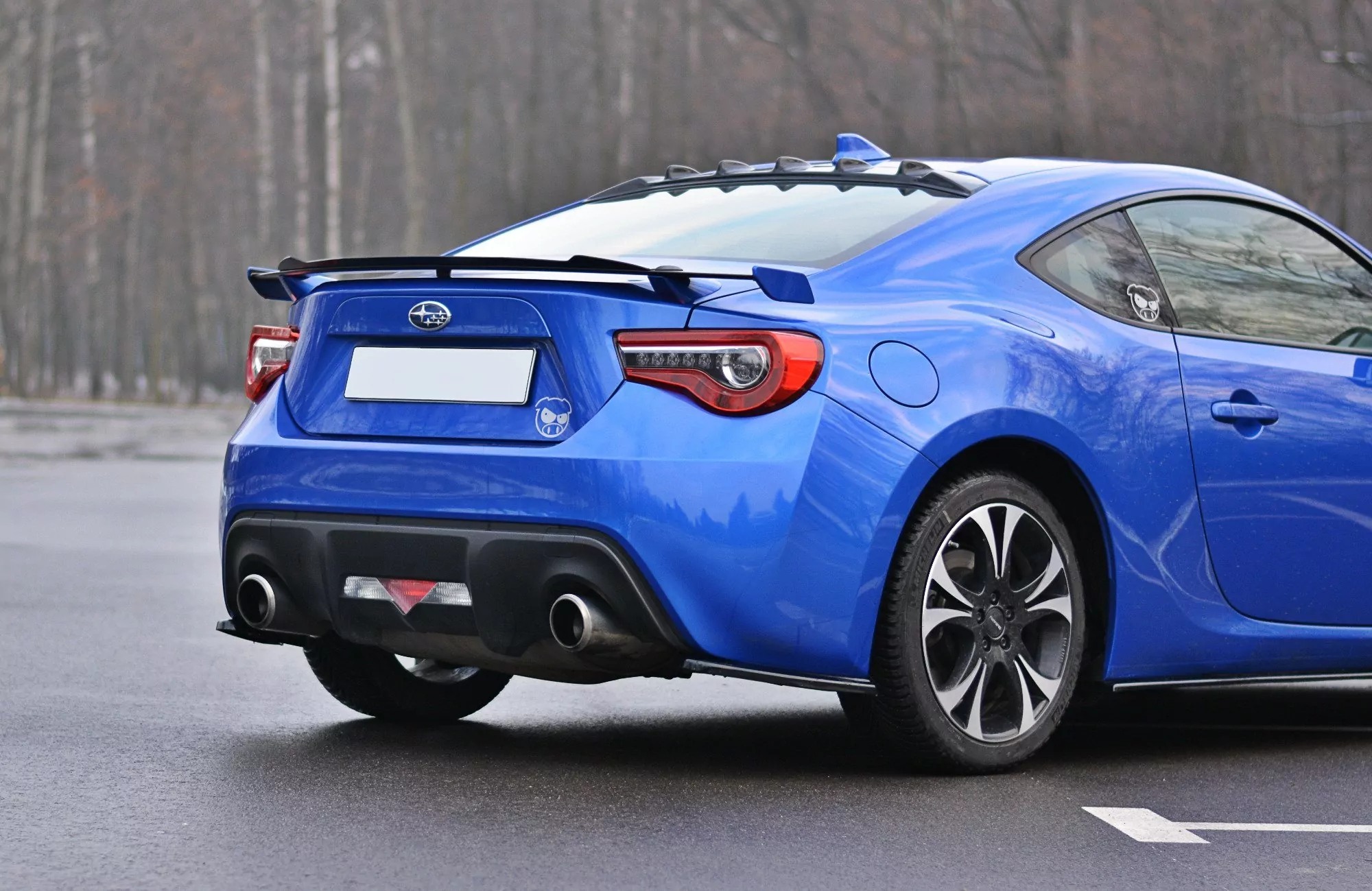 Spoiler CAP Passend Für V.2 Passend Für SUBARU BRZ/ TOYOTA GT86 FL   Schwarz Hochglanz Schwarz Hochglanz