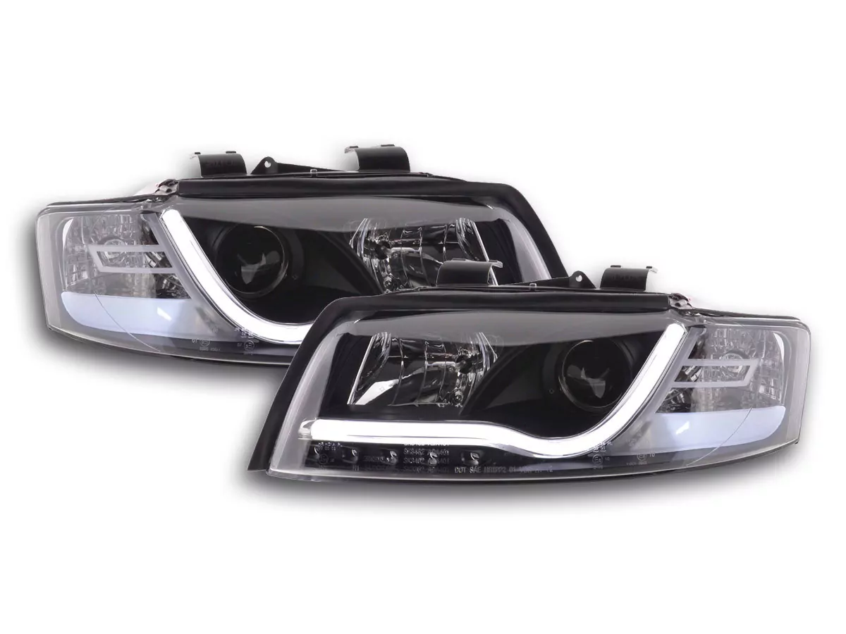 Scheinwerfer Set Daylight LED TFL-Optik Audi A4 Typ 8E Bj. 01-04 schwarz