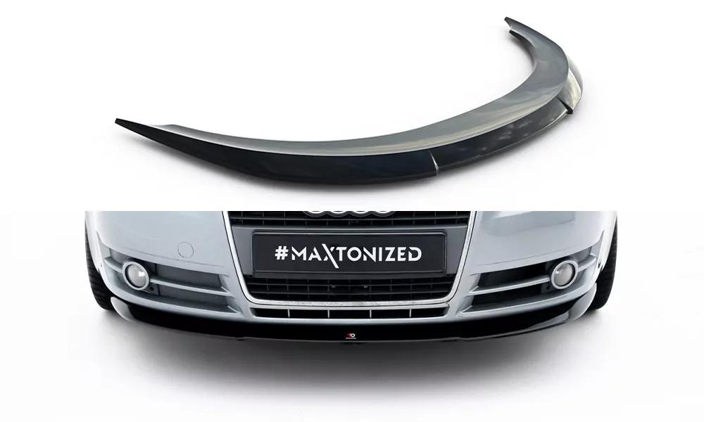 Front Ansatz Passend Für Passend Für AUDI A4 B7 Schwarz Hochglanz Schwarz Hochglanz