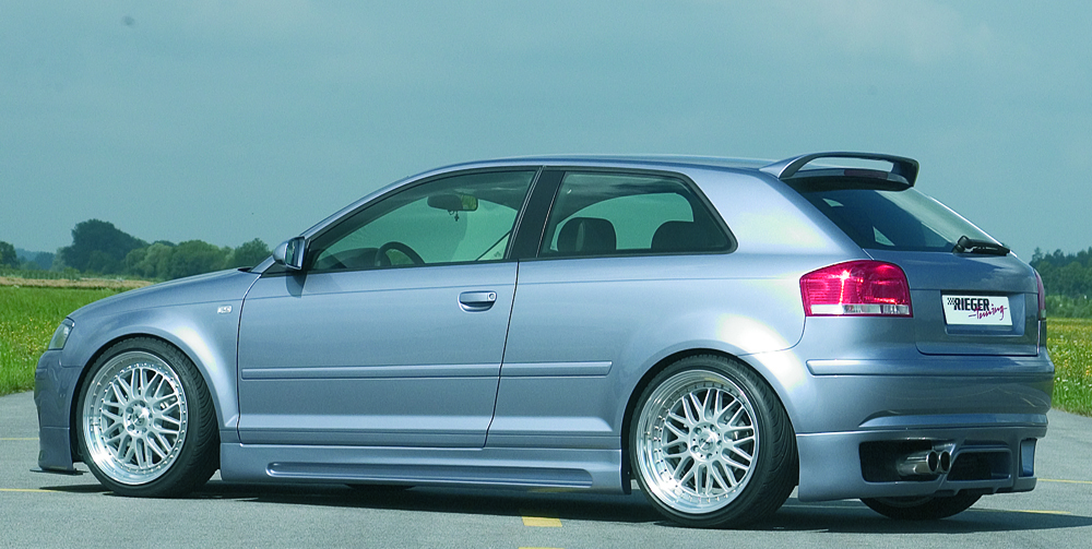 Rieger Seitenschweller für Audi A3 (8P) - 3-tür.   carbon optik