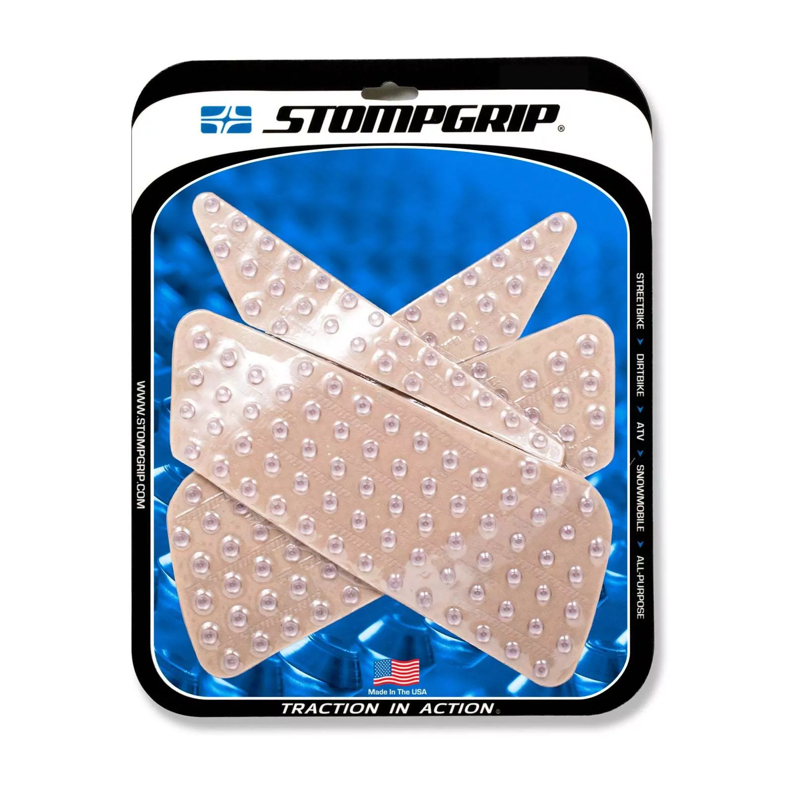 Stompgrip Traction Pad Super Volcano für Ducati Streetfighter 1098 / S 09-13 Klar