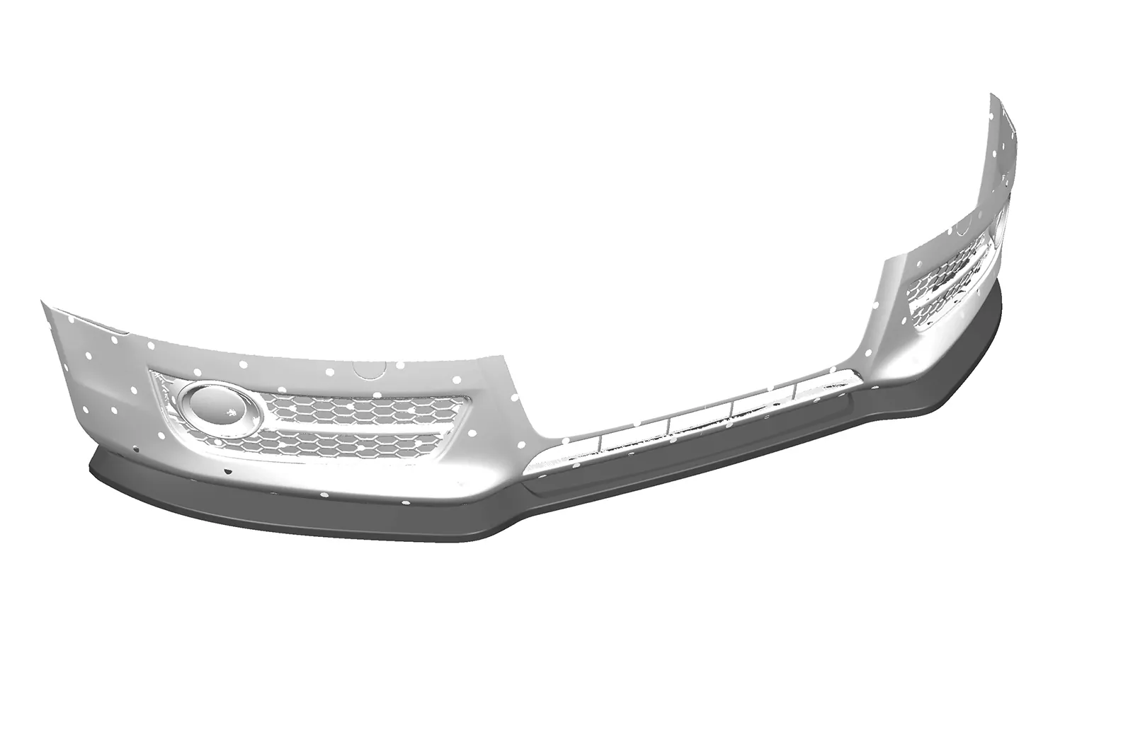 Cup-Spoilerlippe mit ABE für Audi A5 8T CSL378 Strukturiert (schwarz matt)