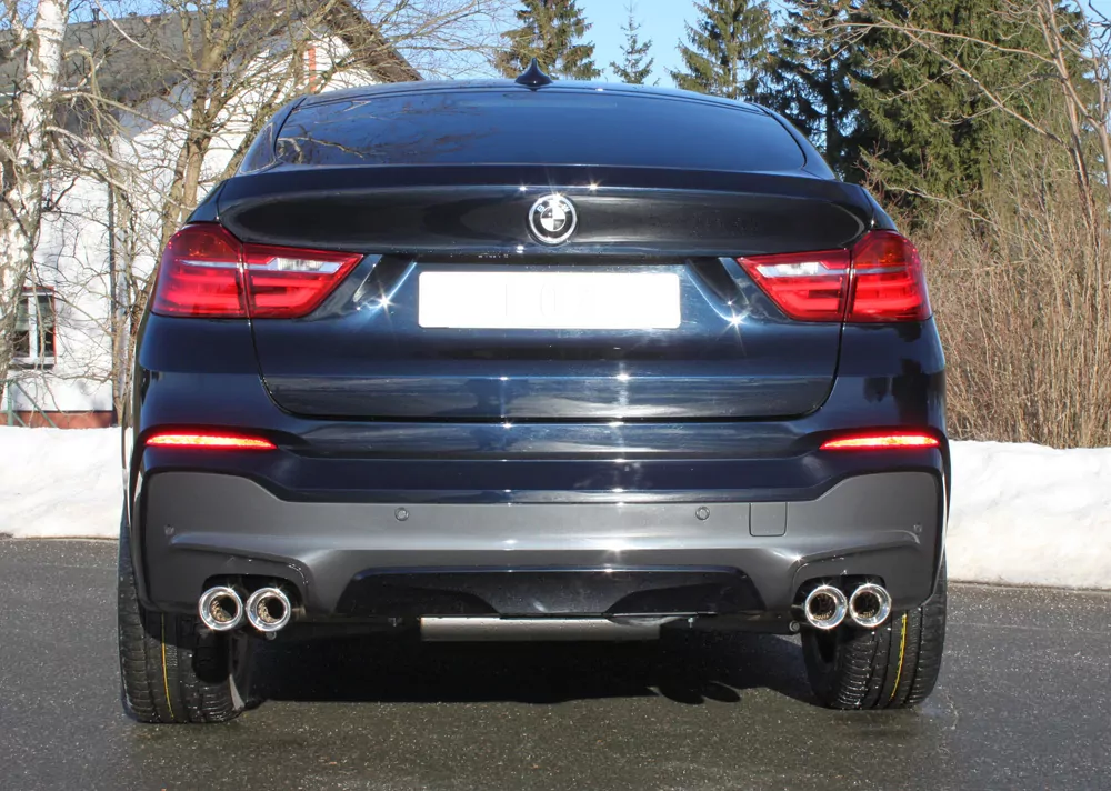 BMW X4 F26 - 35i 35d  Endschalldämpfer quer Ausgang rechts/links - 2x90 Typ 17 rechts/links