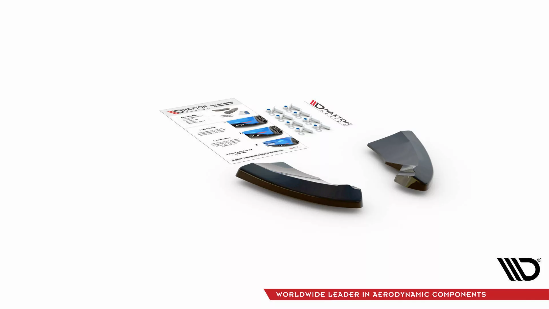 Heck Ansatz Flaps Diffusor V.1 Für Opel Astra GTC OPC-Line J Schwarz Hochglanz