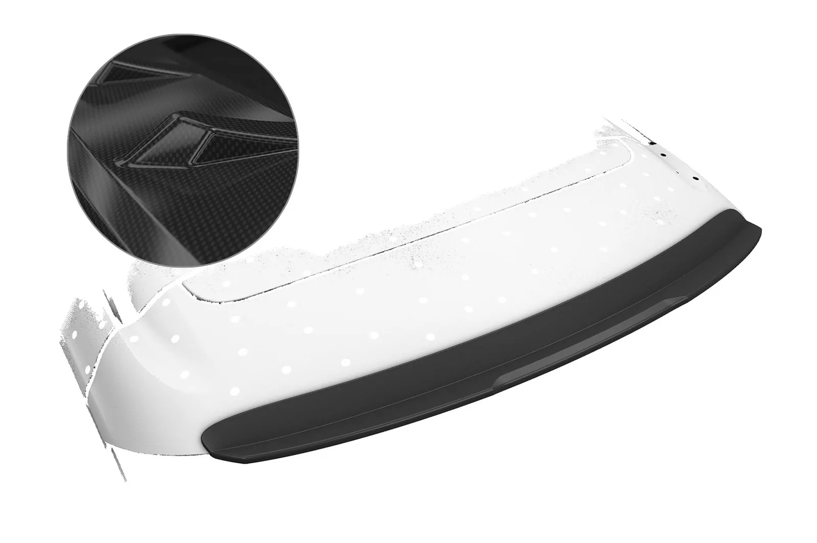 Heckflügel mit ABE für Opel Insignia B Sports Tourer HF776-C Carbon Look Hochglanz