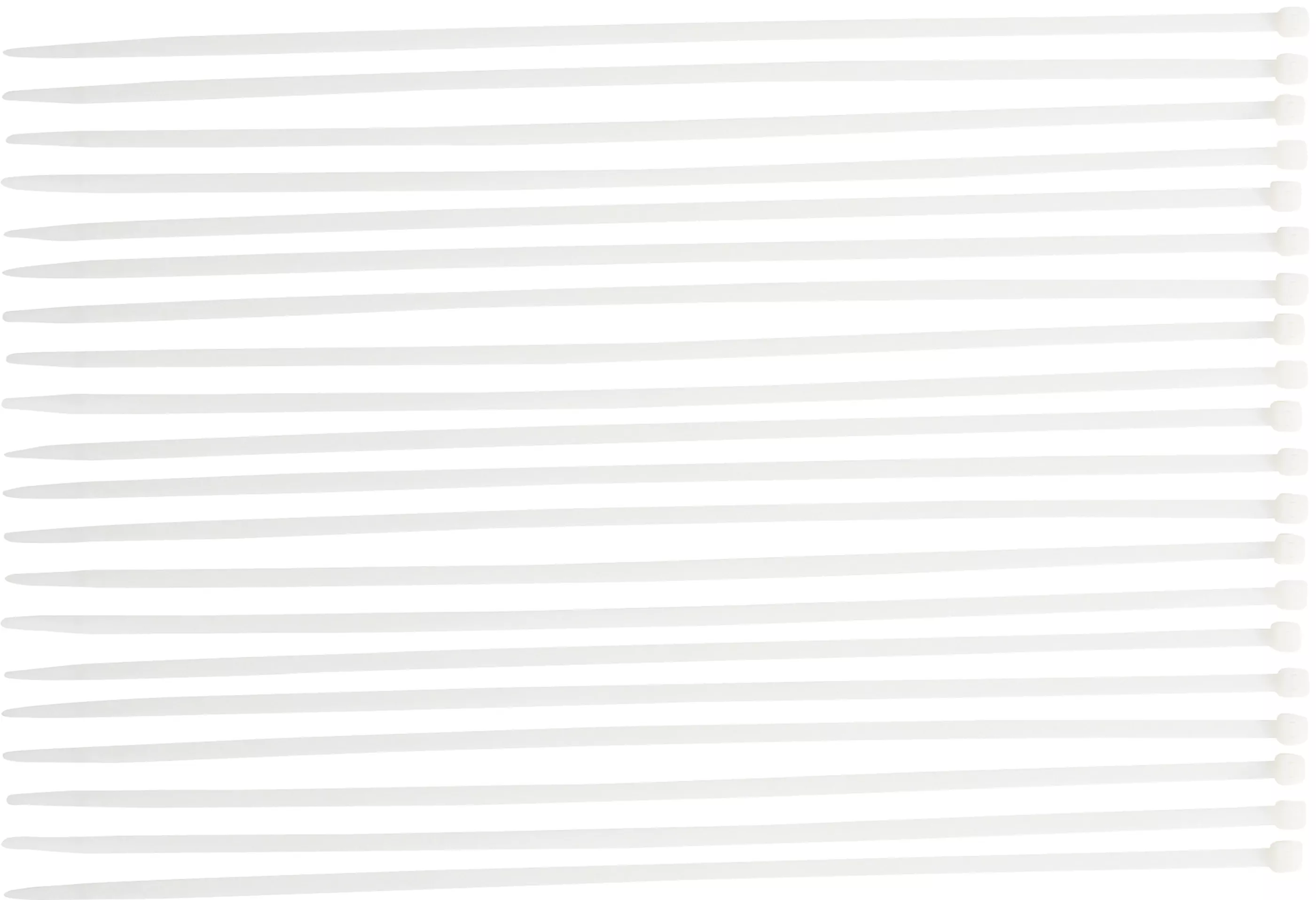 Kabelbinder-Sortiment | weiß | 8,0 x 600 mm | 20-tlg.