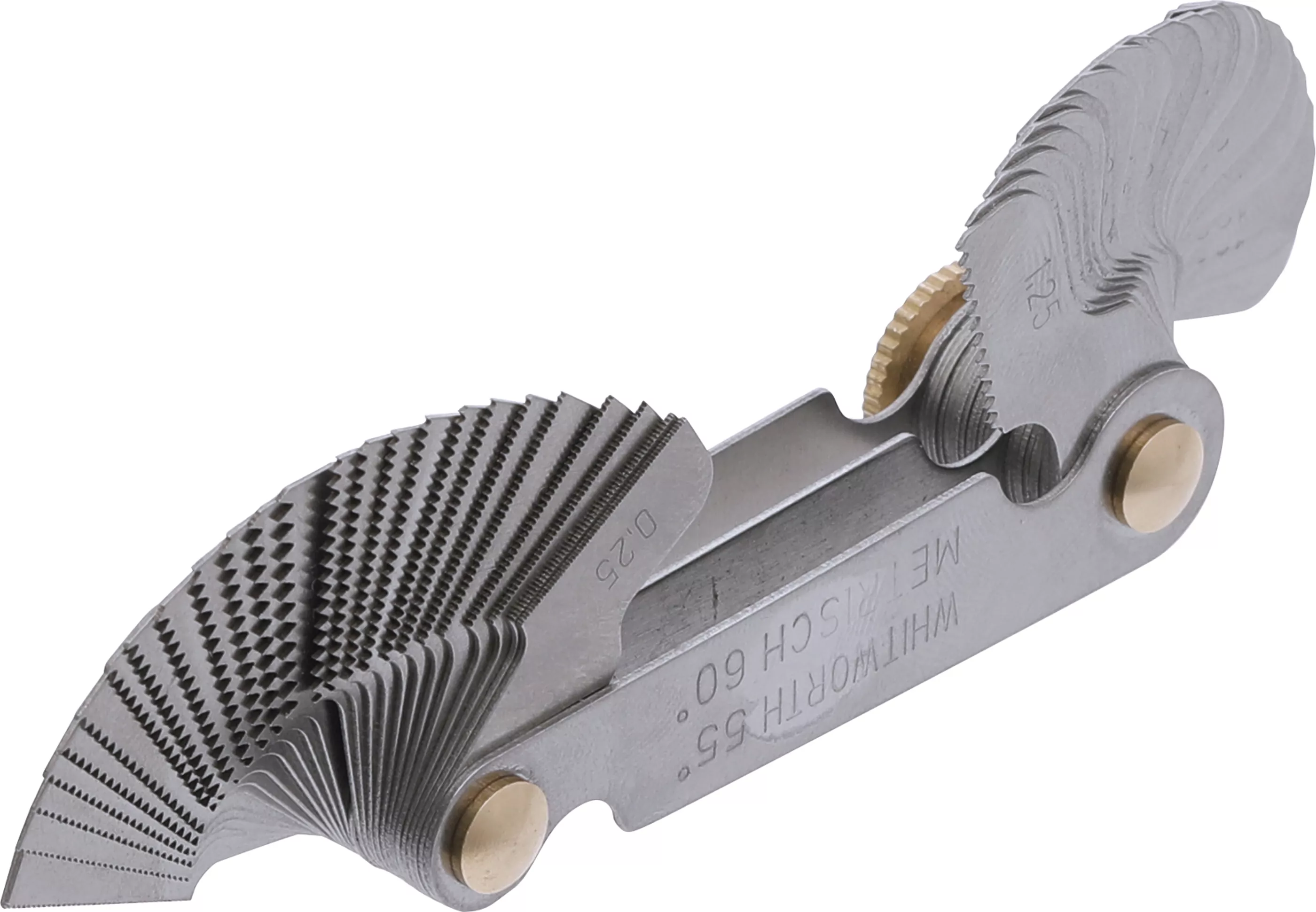 Doppel-Gewindeschablone, 52 Blatt | metrisch 0,25 - 6,0 mm, Whitworth 4G - 62G