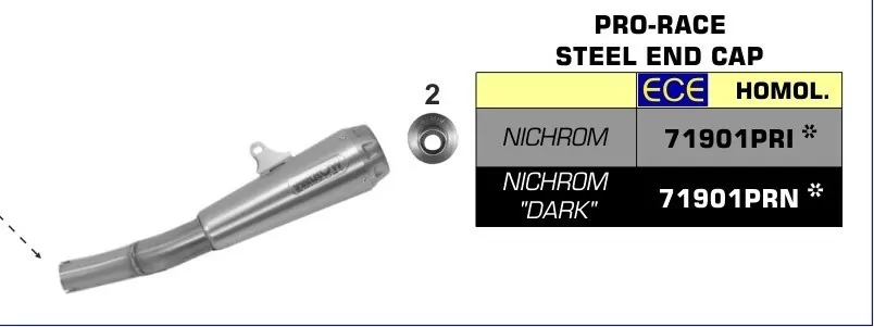 Arrow Pro Race Edelstahl Schwarz Honda CB 500 F 19-