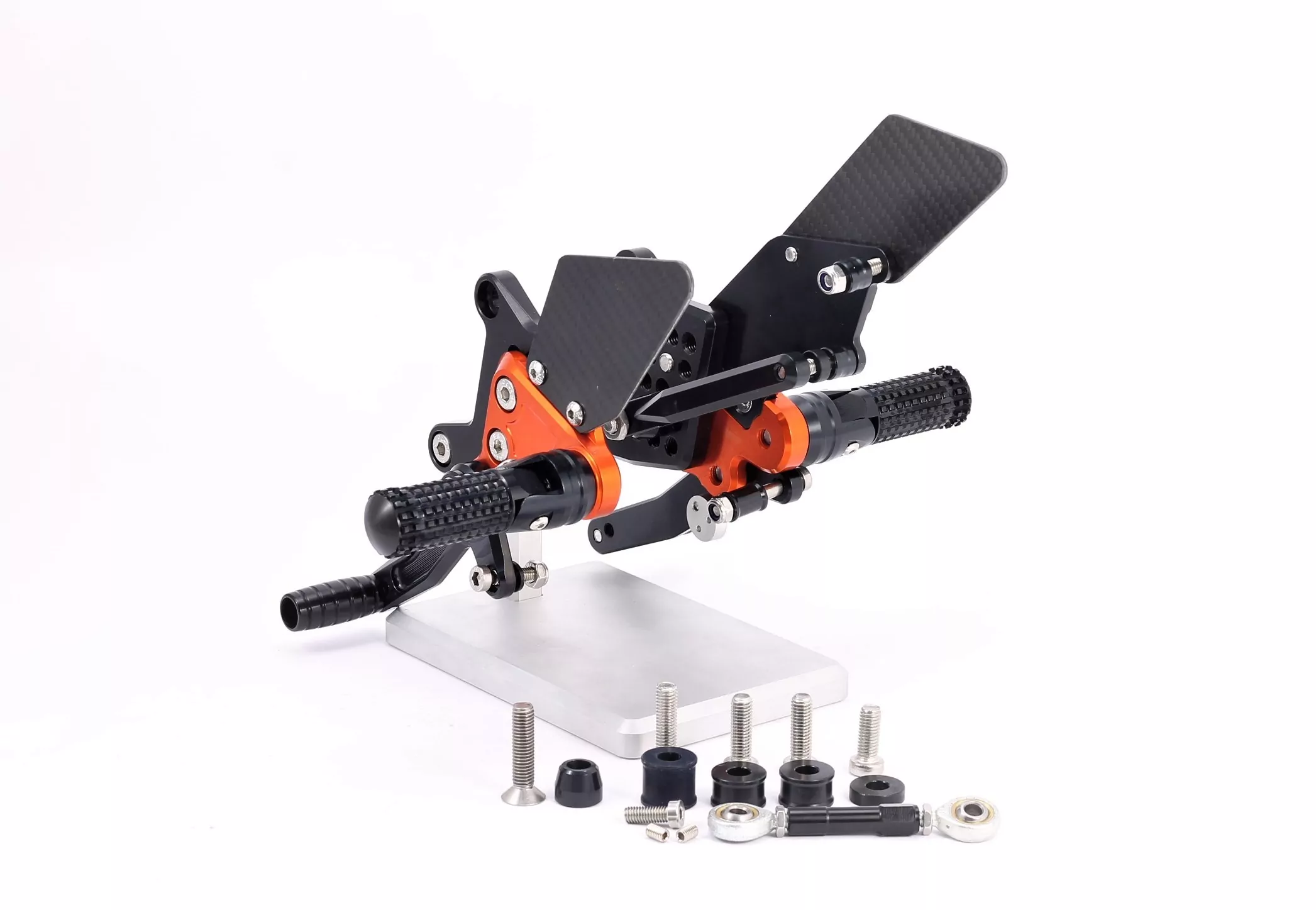 MG Biketec Sportfussrastenanlage / Rastenanlage / Fussrastenanlage mit ABE, gültig in D - A - CH für KTM 1290 Super Duke GT ab 2016-2020