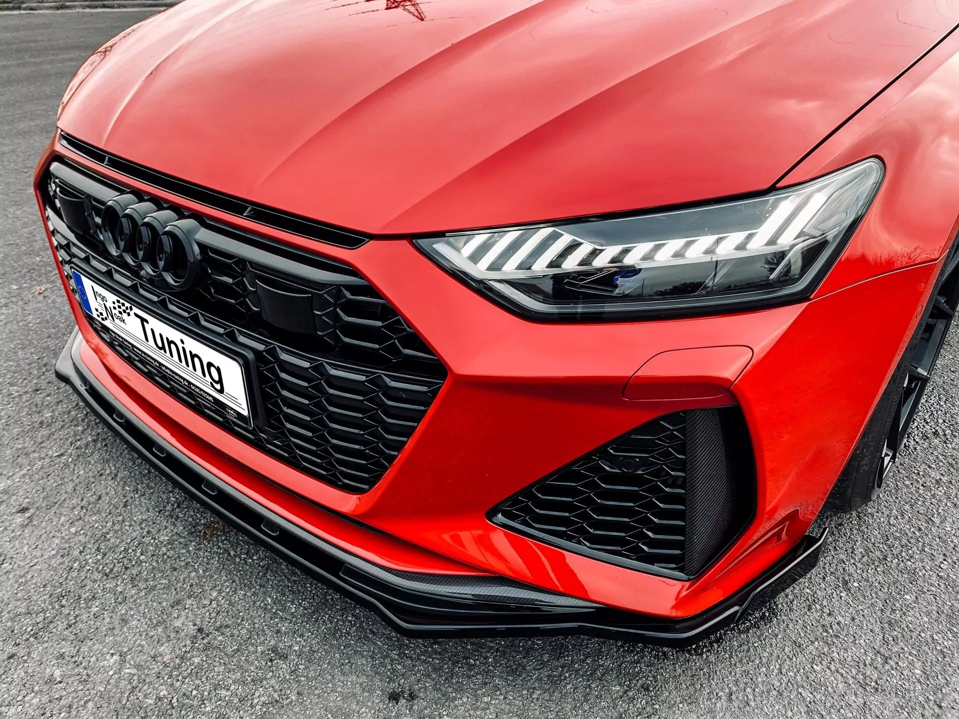 Cup Frontspoilerlippe mit Wing für Audi RS7 C8