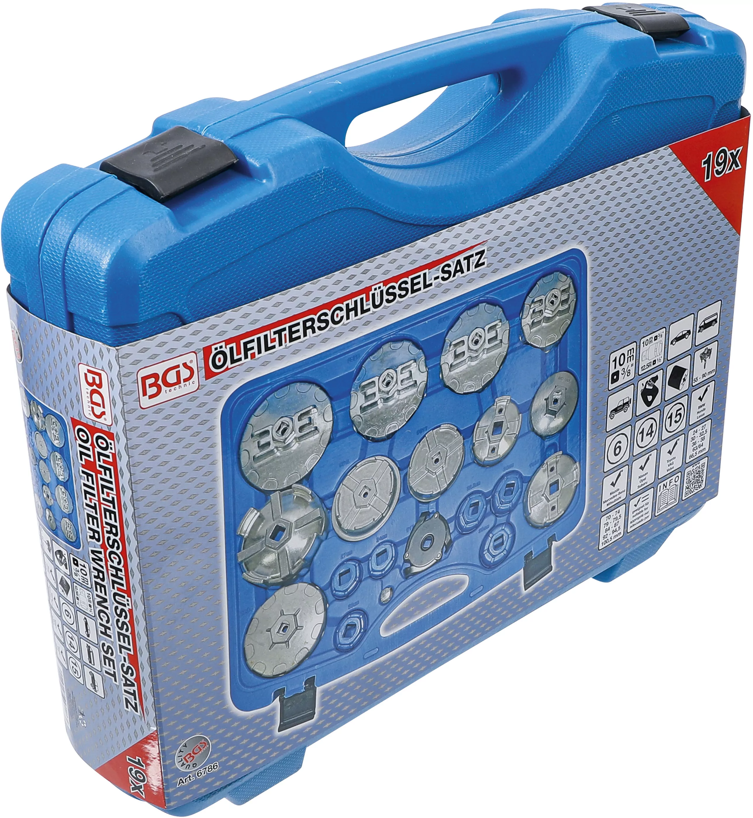 Ölfilterschlüssel-Satz | 19-tlg.