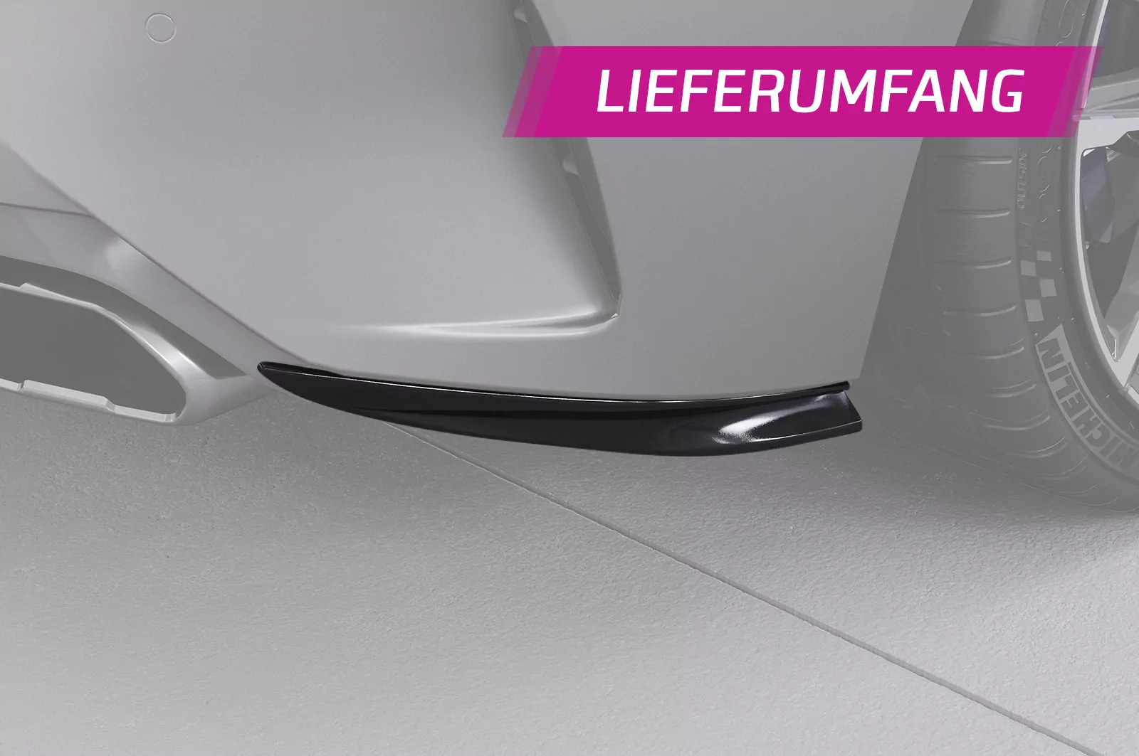 Heckansatz für BMW Z4 (G29) M40i HA291 Schwarz Strukturiert