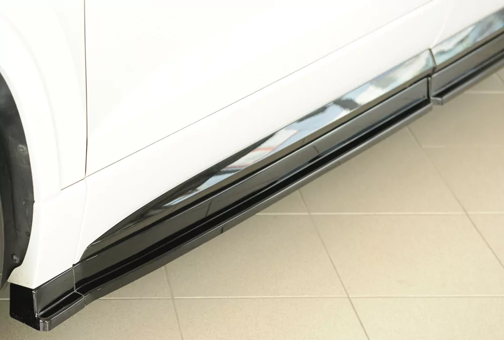 Rieger Seitenschweller links ansatz (3-tlg.) glanz schwarz für Seat Ateca FR (5FP)  08.20- (ab Facelift)