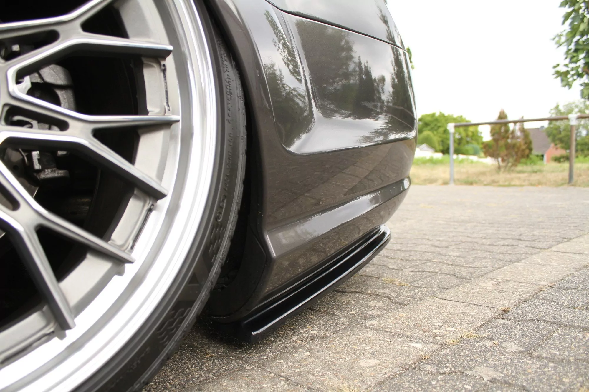 Heck Ansatz Flaps Diffusor Passend Für Diffusor Passend Für MERCEDES CL 500 C216 AMGLINE Schwarz Hochglanz Schwarz Hochglanz