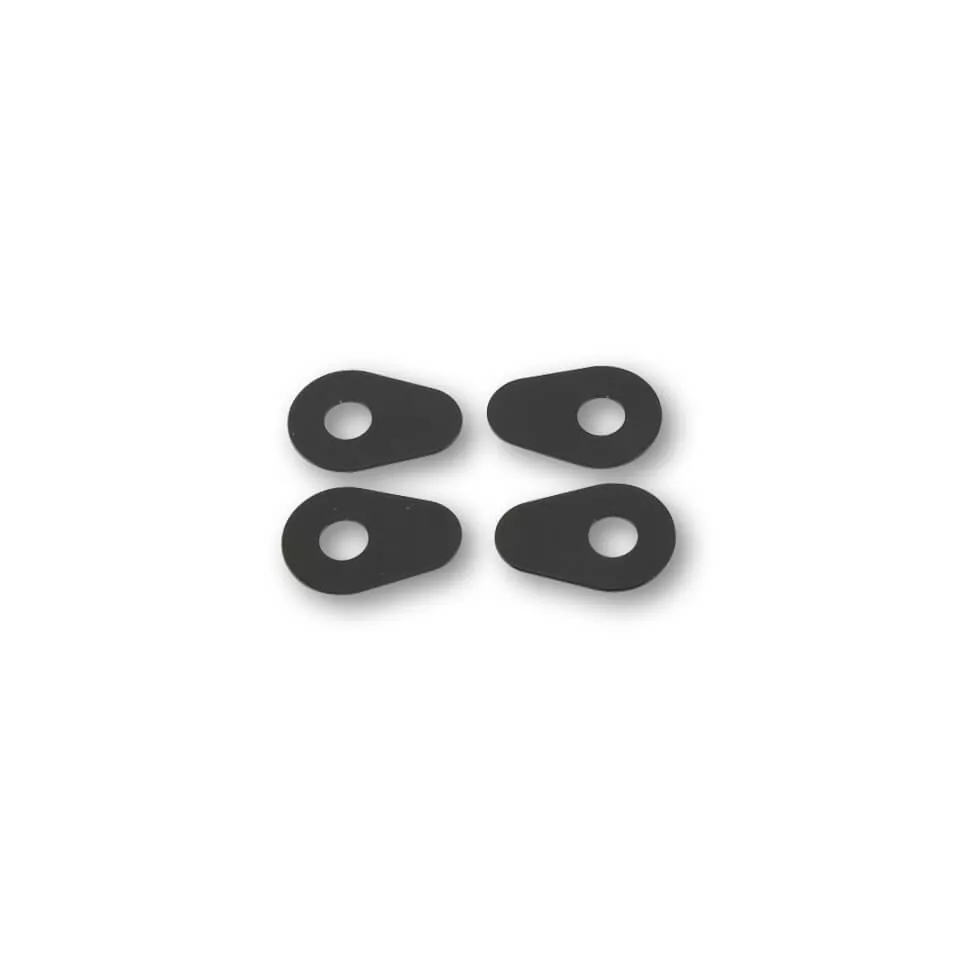 HIGHSIDER smart Montageplatten Indy Spacer Aluminium Schwarz, Für diverse Yamaha