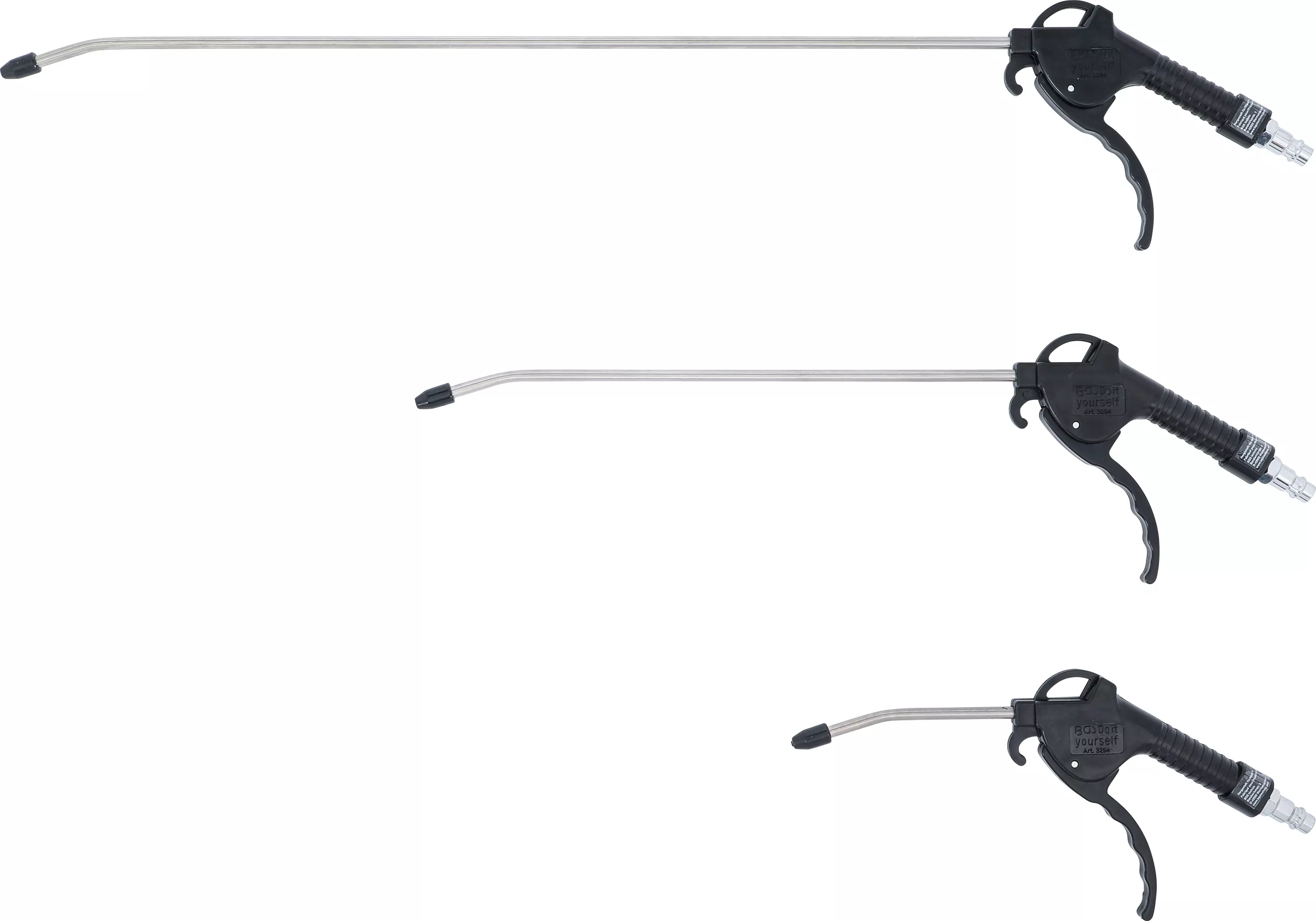 Druckluft-Ausblaspistolen-Satz | 110 / 300 / 500 mm | 3-tlg.