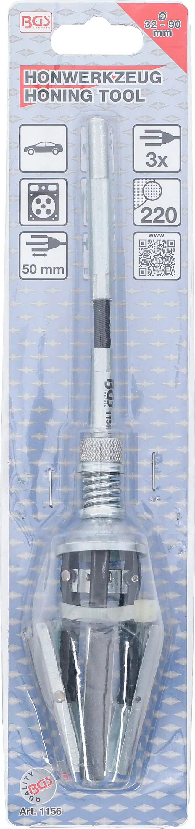 Honwerkzeug, 3-armig | Ø 58 - 80 mm | Backen 50 mm