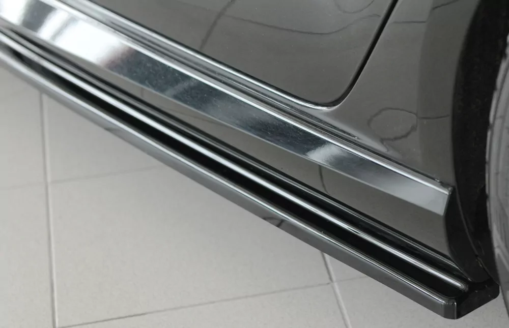 Rieger Seitenschweller links ansatz glanz schwarz für Audi RS3 (8V) 5-tür. (Sportback 8VA / 8VF) 02.17- (ab Facelift)