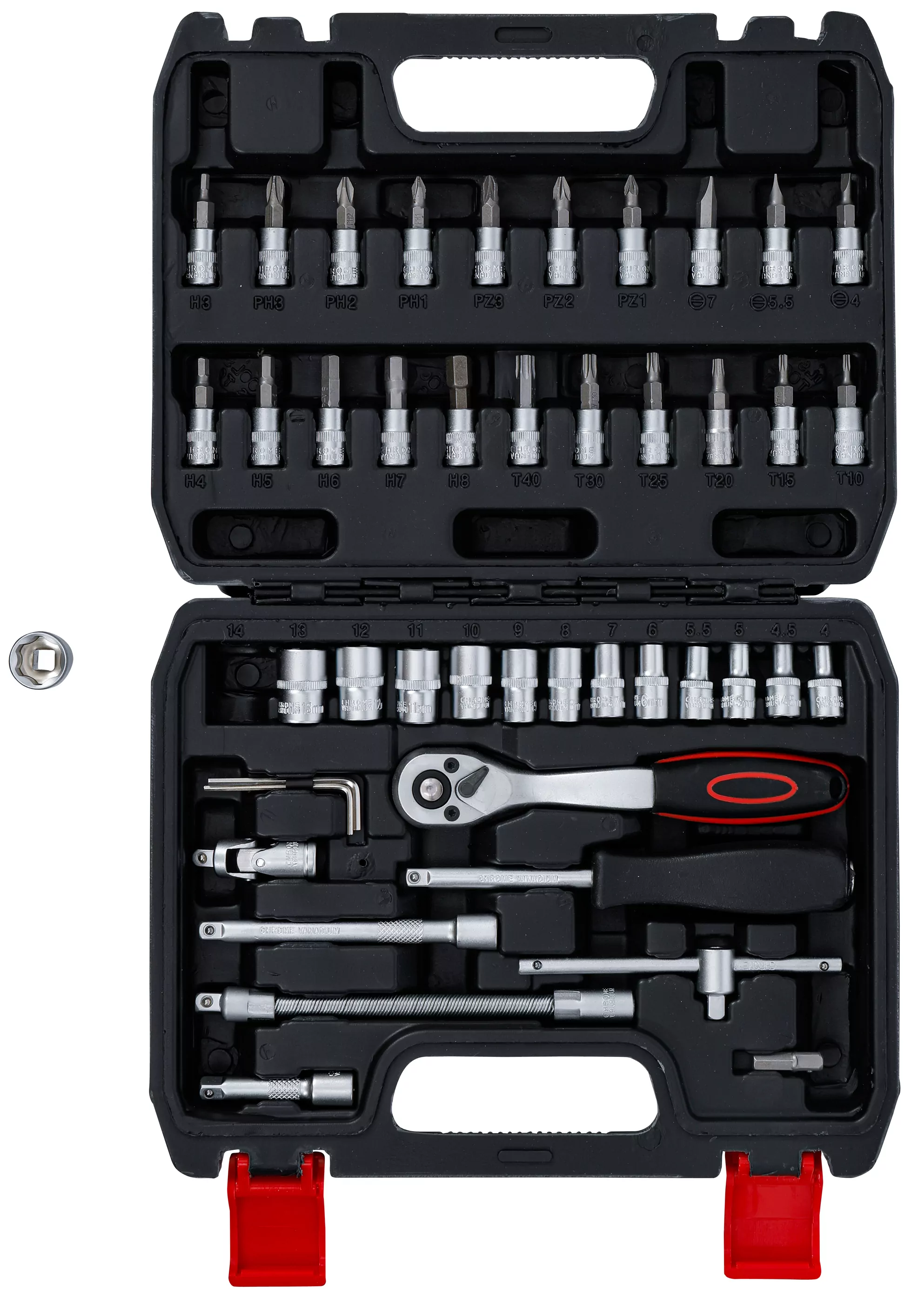 Steckschlüssel-Satz | Antrieb 6,3 mm (1/4") | 46-tlg.