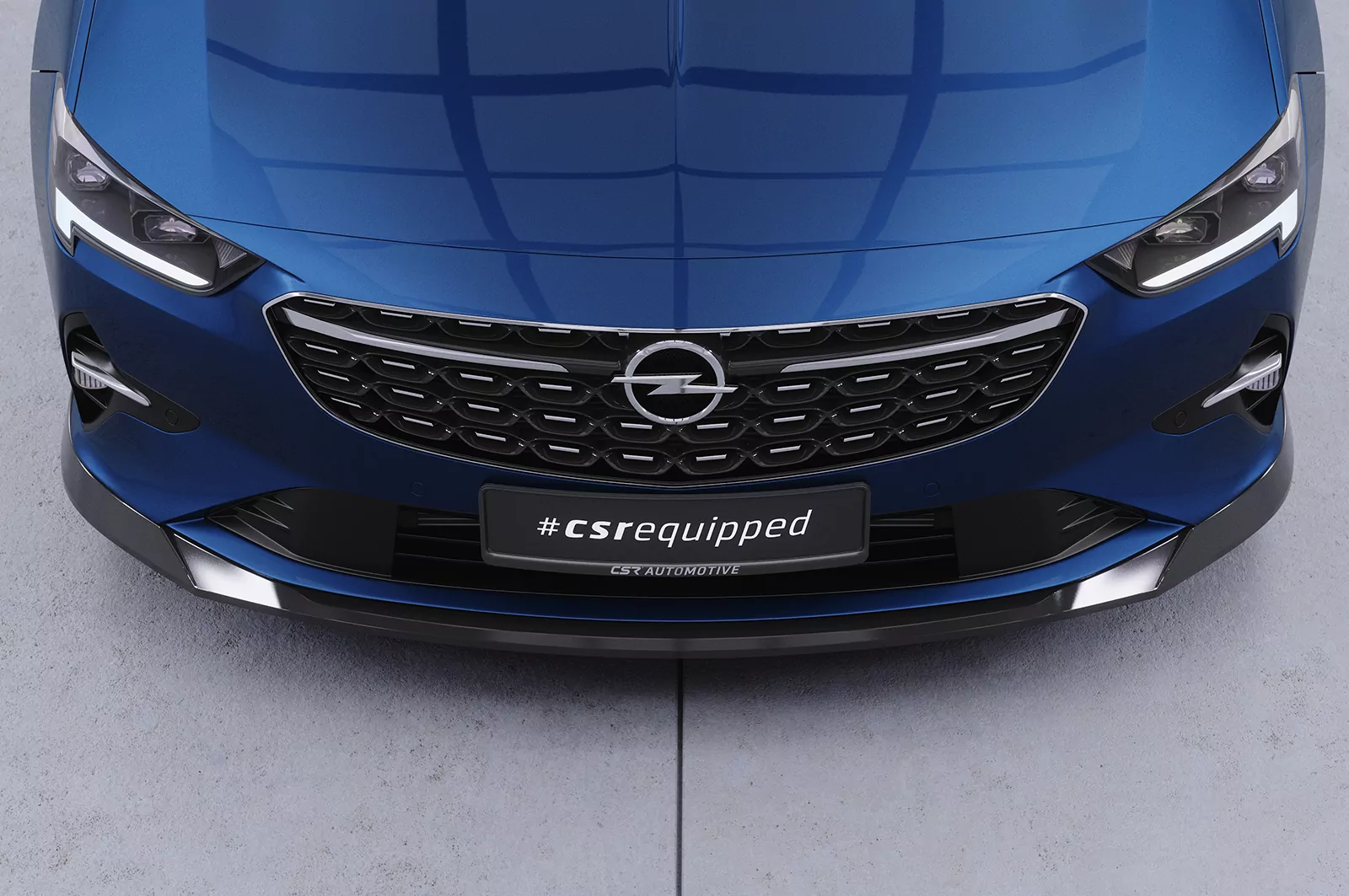 Cup-Spoilerlippe mit ABE für Opel Insignia B CSL882 Schwarz Strukturiert