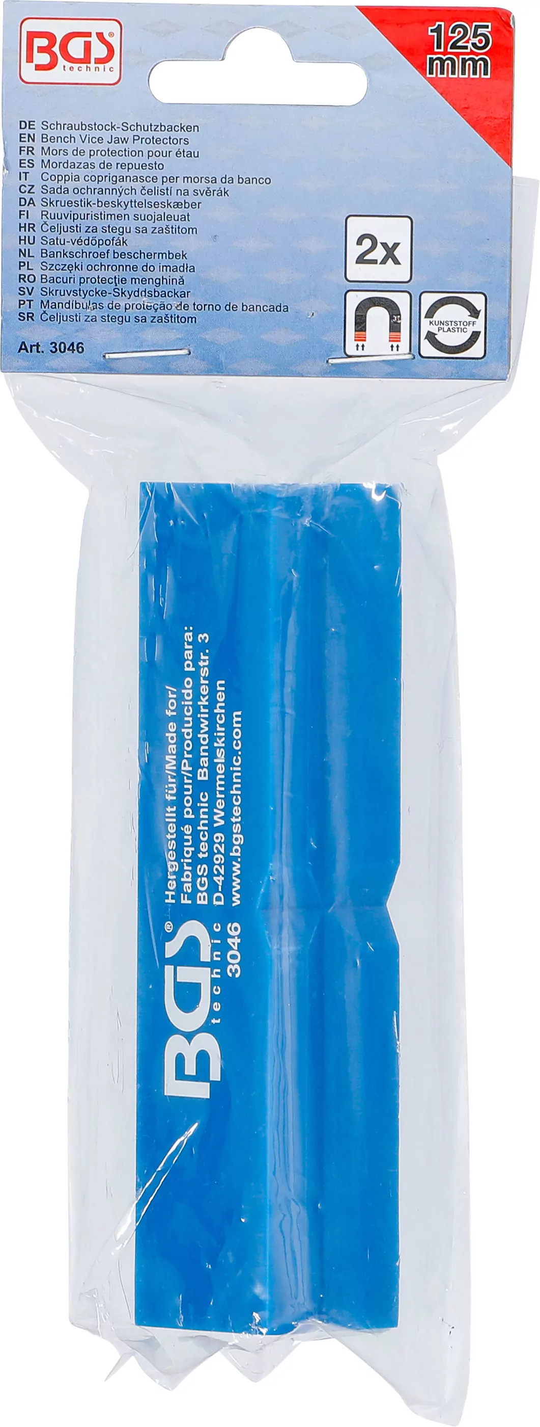 Schraubstock-Schutzbacken | Kunststoff | Breite 125 mm | 2-tlg.