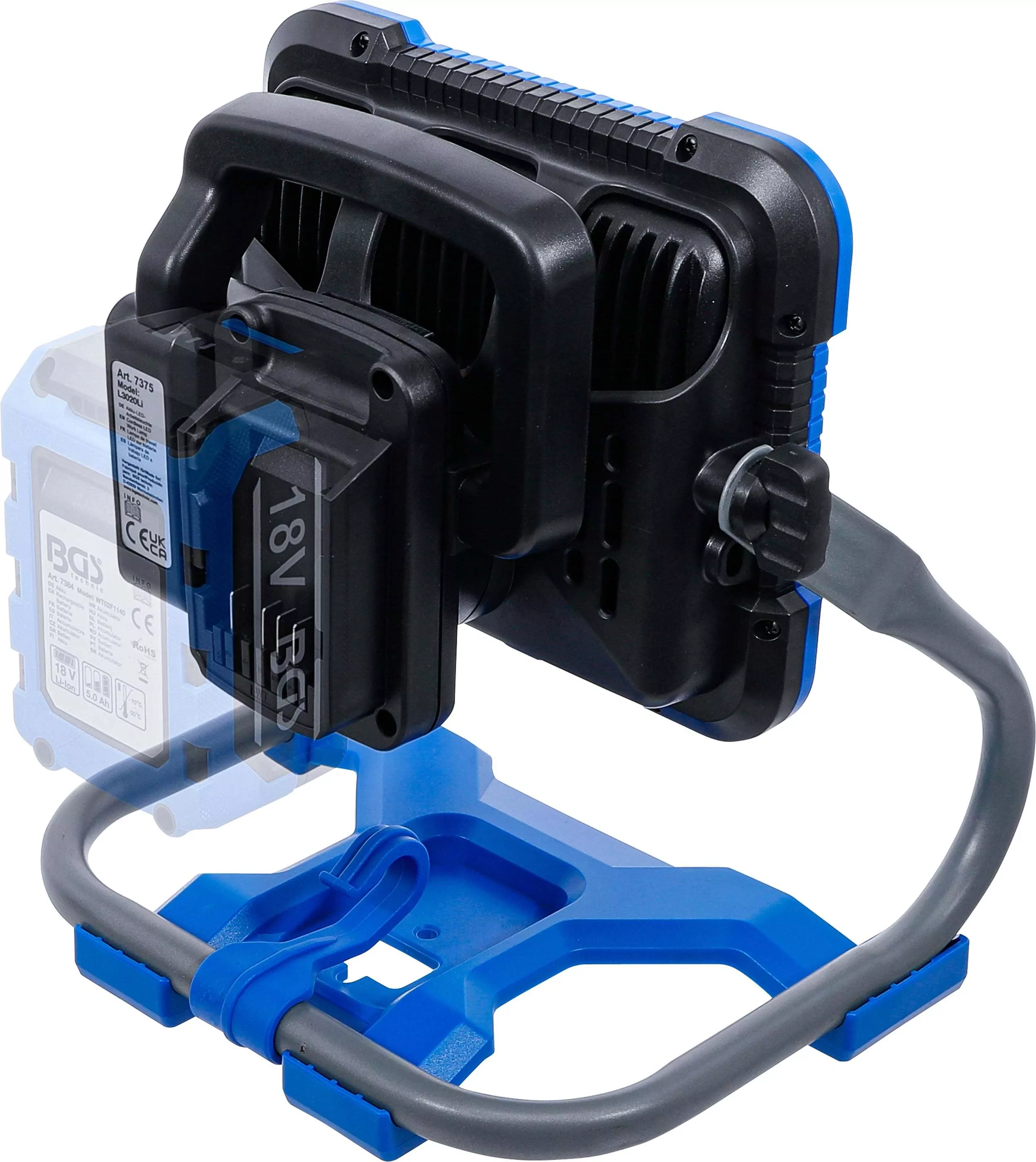 Akku-LED-Arbeitsleuchte | klappbar | 18 V | ohne Akku