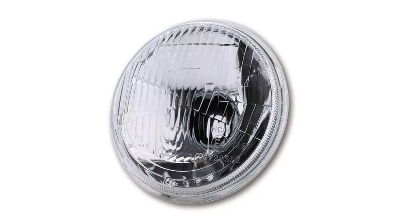 SHIN YO H4 Einsatz 5 3/4 Zoll mit Standlicht, geprägtes Glas, E-gepr. E-geprüft