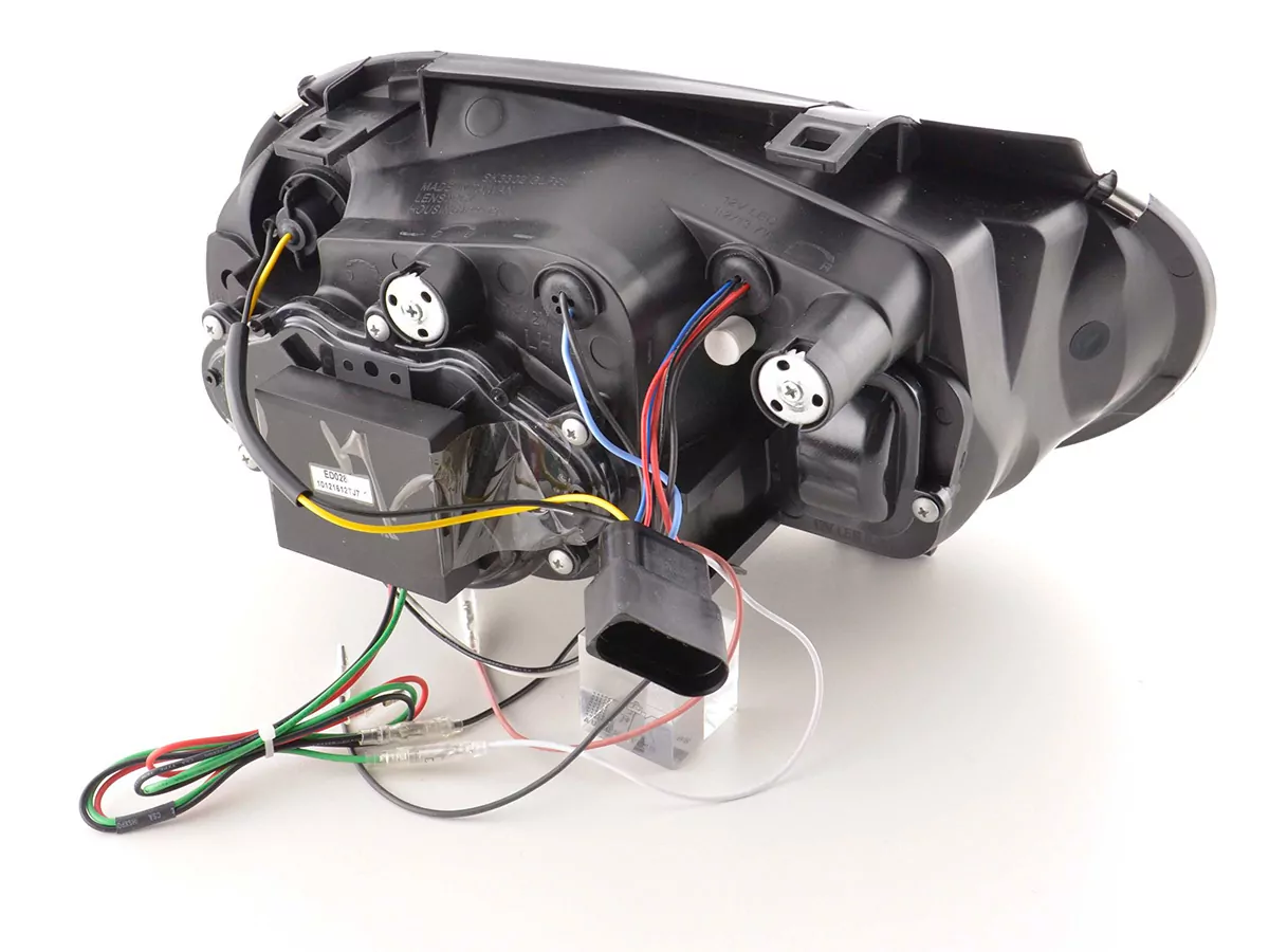 Scheinwerfer Set Daylight LED Tagfahrlicht VW Golf 4 Bj. 97-03 chrom