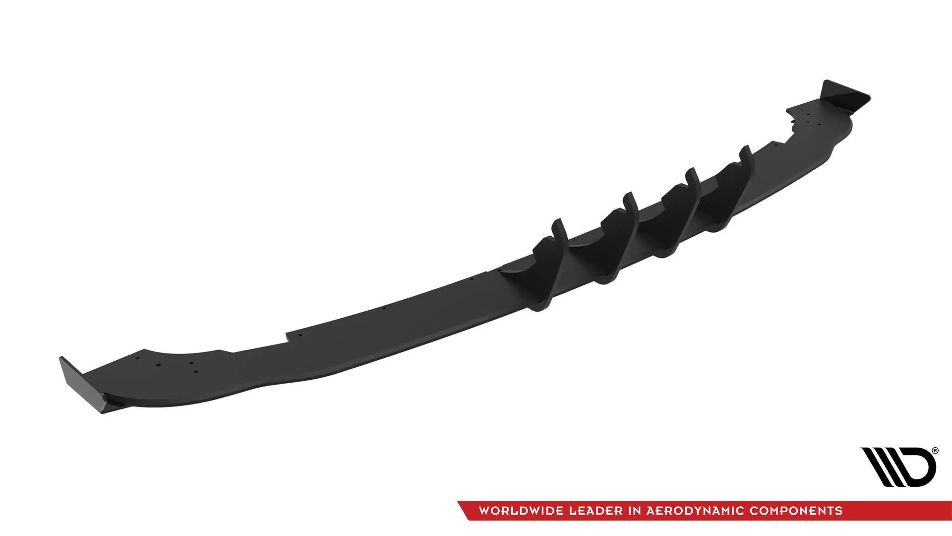 Street Pro Heck Ansatz Flaps Diffusor +Flaps Für Mercedes-Benz A AMG-Line W176 Facelift Schwarz Hochglanz