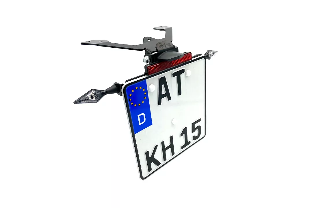 alpha Technik Kennzeichenhalter für Kawasaki ER-6N und ER-6F für Modelljahr 2009 - 2011 Typ ER650C / EX650C