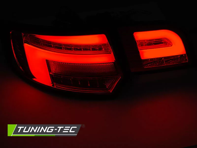 Led Bar Tail Lights Red Smoke Seq Fits Audi A3 8p 5d 08-12