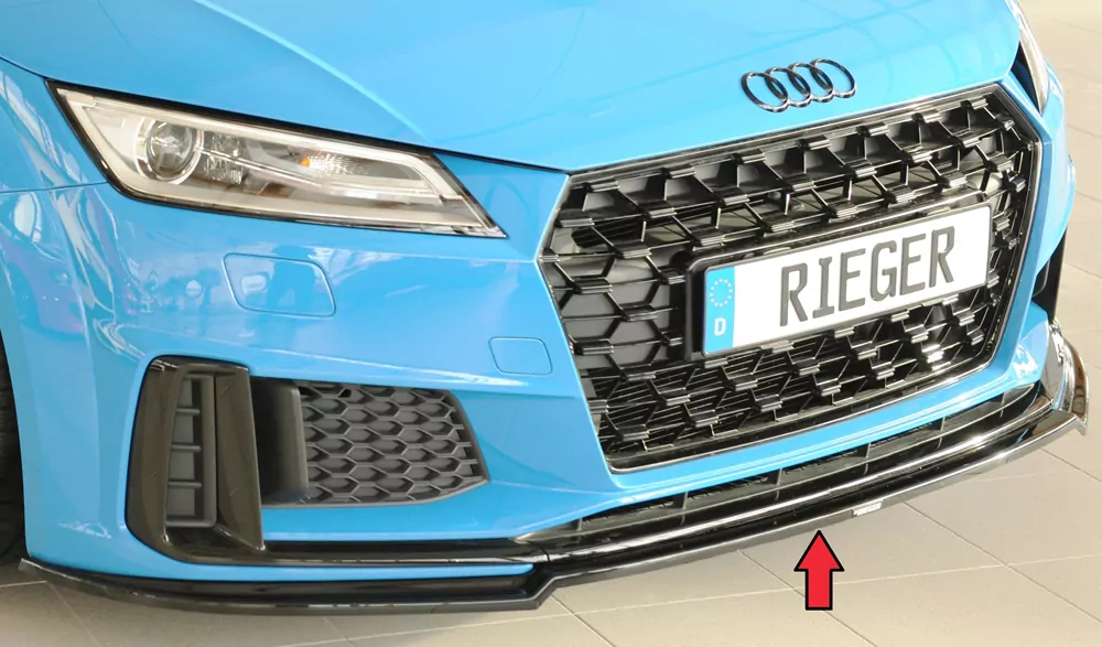 Rieger Spoilerschwert für Audi TTS (8J-FV/8S) | Coupé 09.18- (ab Facelift) für orig. S-Line-Frontschürze